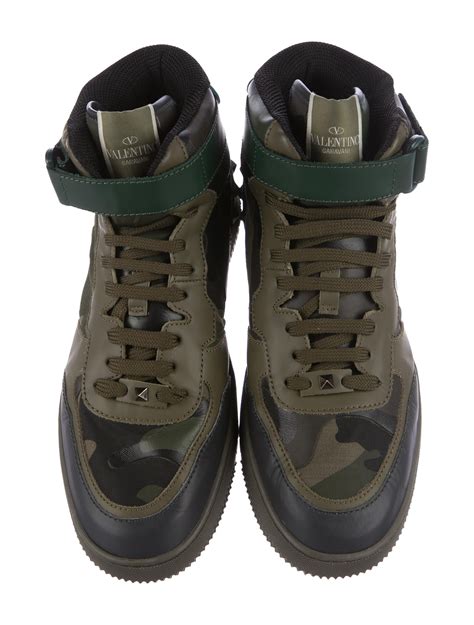 camo high top sneakers